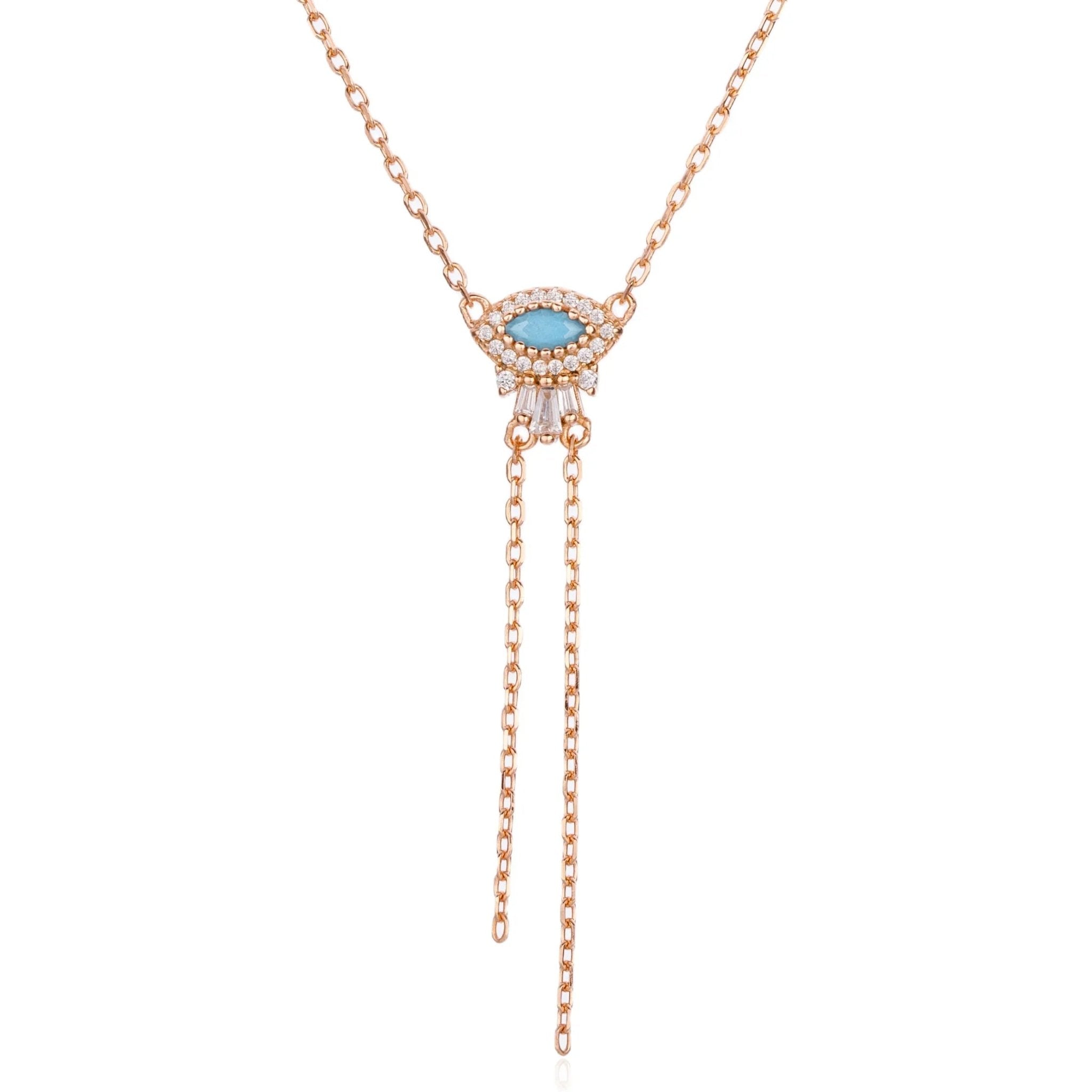 שרשרת עניבה נופלת כסף 925 – אלגנטיות מודרנית - | Kalimira Jewelry | תכשיטי כסף Kalimira | إكسسوارات فضة Kalimira