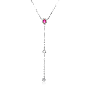 שרשרת עניבה נופלת כסף 925 – אלגנטיות מודרנית - | Kalimira Jewelry | תכשיטי כסף Kalimira | إكسسوارات فضة Kalimira