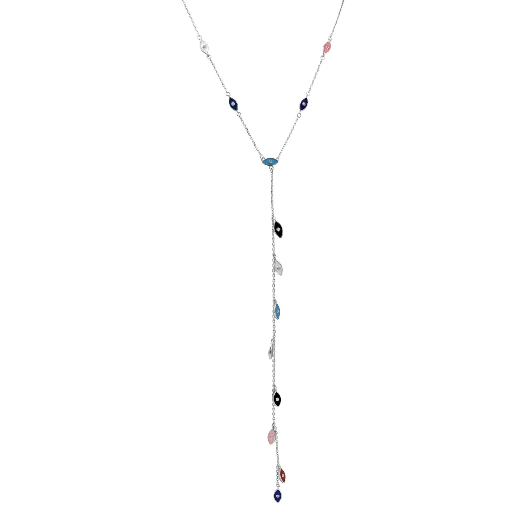 שרשרת עניבה נופלת כסף 925 – אלגנטיות מודרנית - | Kalimira Jewelry | תכשיטי כסף Kalimira | إكسسوارات فضة Kalimira