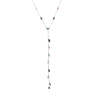 שרשרת עניבה נופלת כסף 925 – אלגנטיות מודרנית - | Kalimira Jewelry | תכשיטי כסף Kalimira | إكسسوارات فضة Kalimira