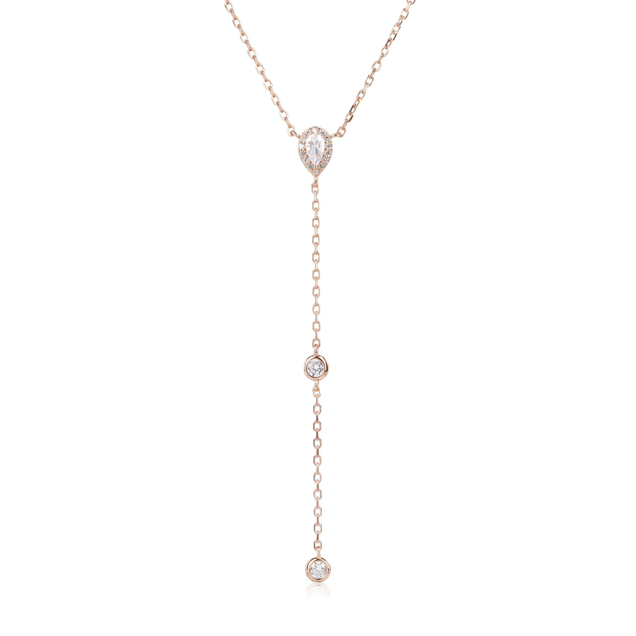 שרשרת עניבה נופלת כסף 925 – אלגנטיות מודרנית - | Kalimira Jewelry | תכשיטי כסף Kalimira | إكسسوارات فضة Kalimira