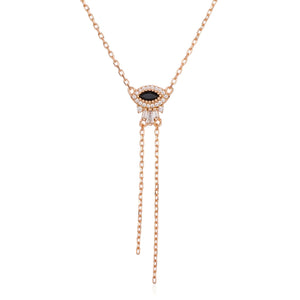 שרשרת עניבה נופלת כסף 925 – אלגנטיות מודרנית - | Kalimira Jewelry | תכשיטי כסף Kalimira | إكسسوارات فضة Kalimira