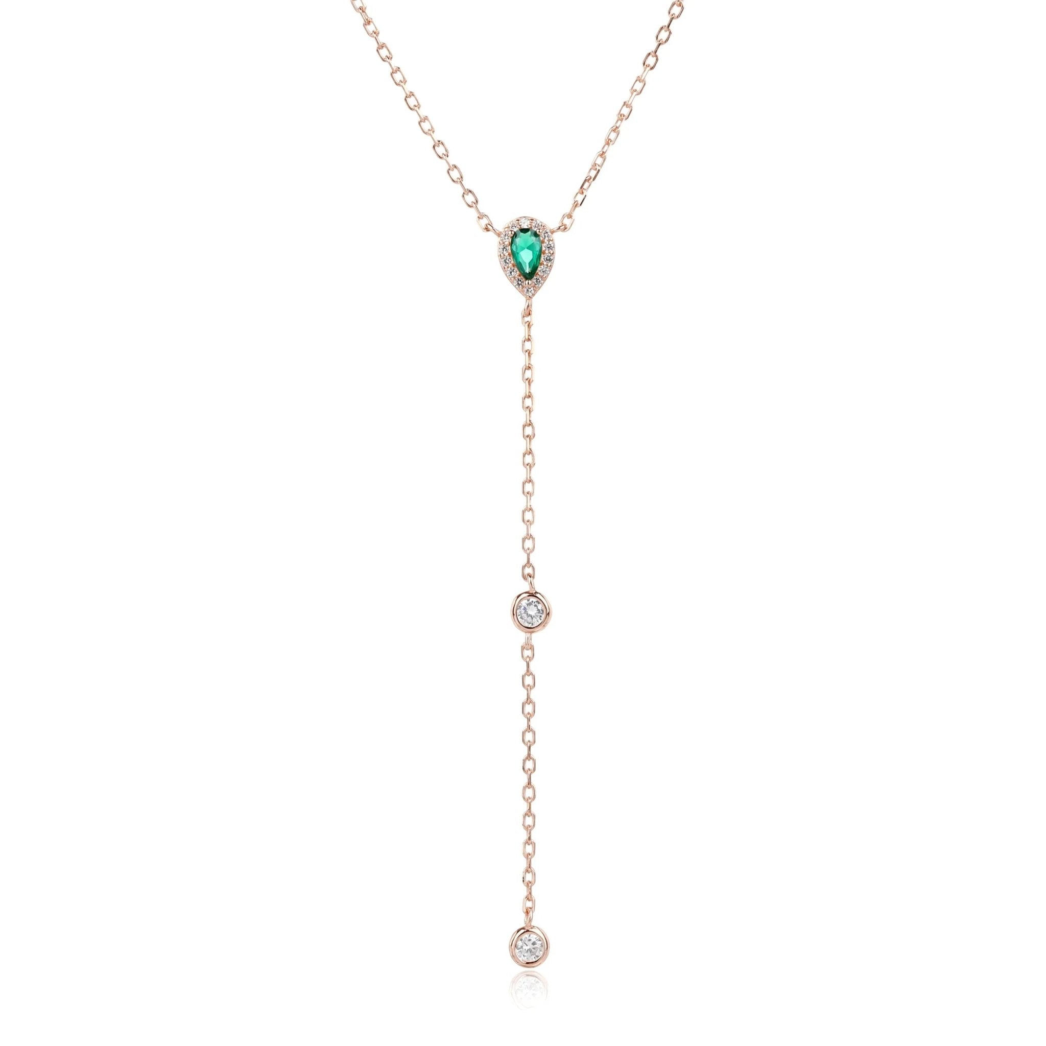 שרשרת עניבה נופלת כסף 925 – אלגנטיות מודרנית - | Kalimira Jewelry | תכשיטי כסף Kalimira | إكسسوارات فضة Kalimira