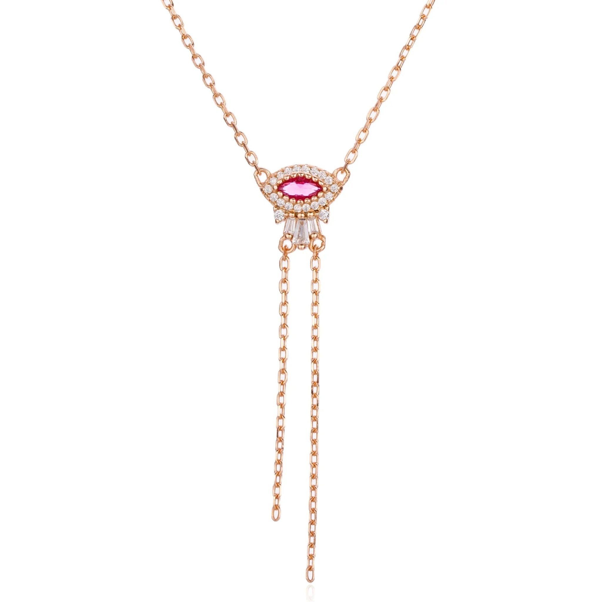 שרשרת עניבה נופלת כסף 925 – אלגנטיות מודרנית - | Kalimira Jewelry | תכשיטי כסף Kalimira | إكسسوارات فضة Kalimira