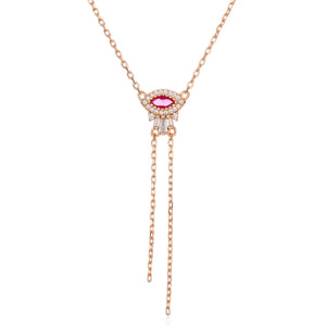 שרשרת עניבה נופלת כסף 925 – אלגנטיות מודרנית - | Kalimira Jewelry | תכשיטי כסף Kalimira | إكسسوارات فضة Kalimira