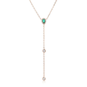 שרשרת עניבה נופלת כסף 925 – אלגנטיות מודרנית - | Kalimira Jewelry | תכשיטי כסף Kalimira | إكسسوارات فضة Kalimira