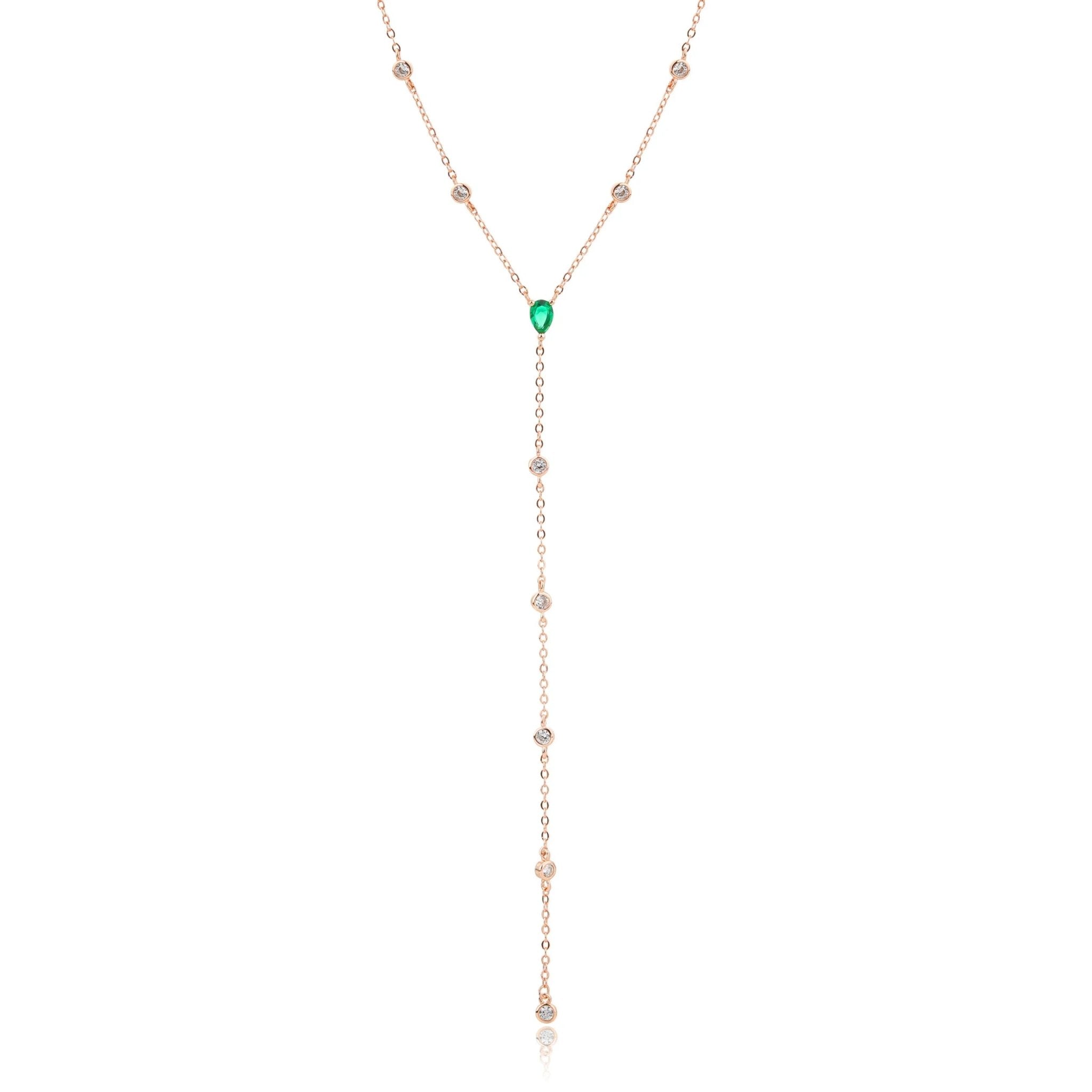 שרשרת עניבה נופלת כסף 925 – אלגנטיות מודרנית - | Kalimira Jewelry | תכשיטי כסף Kalimira | إكسسوارات فضة Kalimira