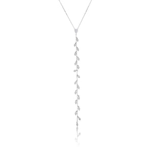 שרשרת עניבה נופלת כסף 925 – אלגנטיות מודרנית - | Kalimira Jewelry | תכשיטי כסף Kalimira | إكسسوارات فضة Kalimira