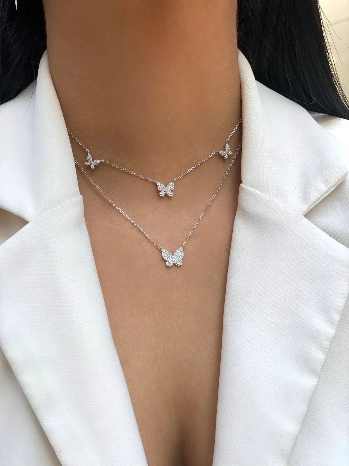 שרשרת כסף 925 משובצת זירקון – ברק ייחודי - | Kalimira Jewelry | תכשיטי כסף Kalimira | إكسسوارات فضة Kalimira