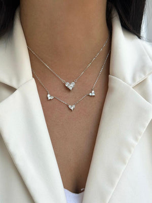 שרשרת כסף 925 משובצת זירקון – ברק ייחודי - | Kalimira Jewelry | תכשיטי כסף Kalimira | إكسسوارات فضة Kalimira