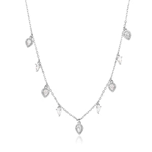 שרשרת כסף 925 משובצת זירקון – ברק ייחודי - | Kalimira Jewelry | תכשיטי כסף Kalimira | إكسسوارات فضة Kalimira