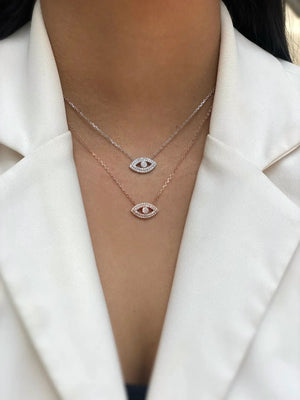 שרשרת כסף 925 משובצת זירקון – ברק ייחודי - | Kalimira Jewelry | תכשיטי כסף Kalimira | إكسسوارات فضة Kalimira