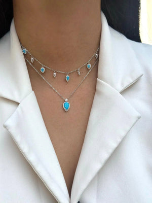 שרשרת כסף 925 משובצת זירקון – ברק ייחודי - | Kalimira Jewelry | תכשיטי כסף Kalimira | إكسسوارات فضة Kalimira