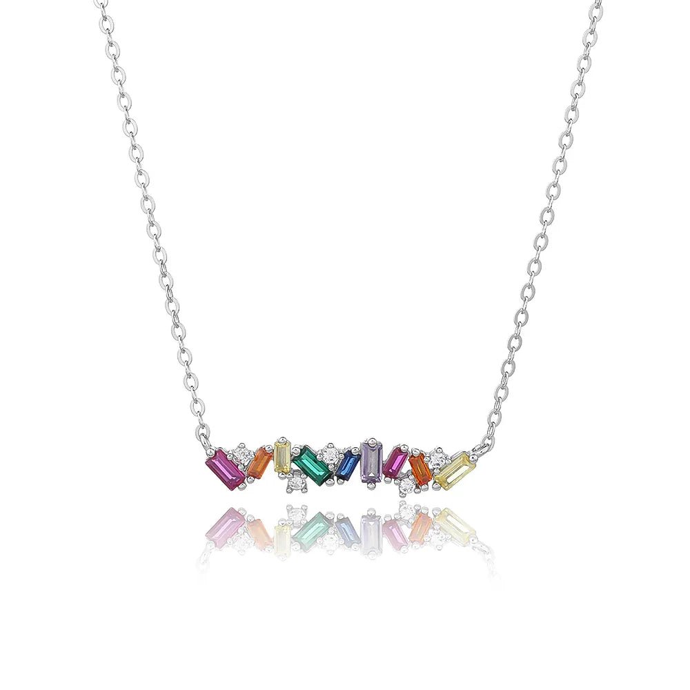 שרשרת כסף 925 משובצת זירקון – ברק ייחודי - | Kalimira Jewelry | תכשיטי כסף Kalimira | إكسسوارات فضة Kalimira