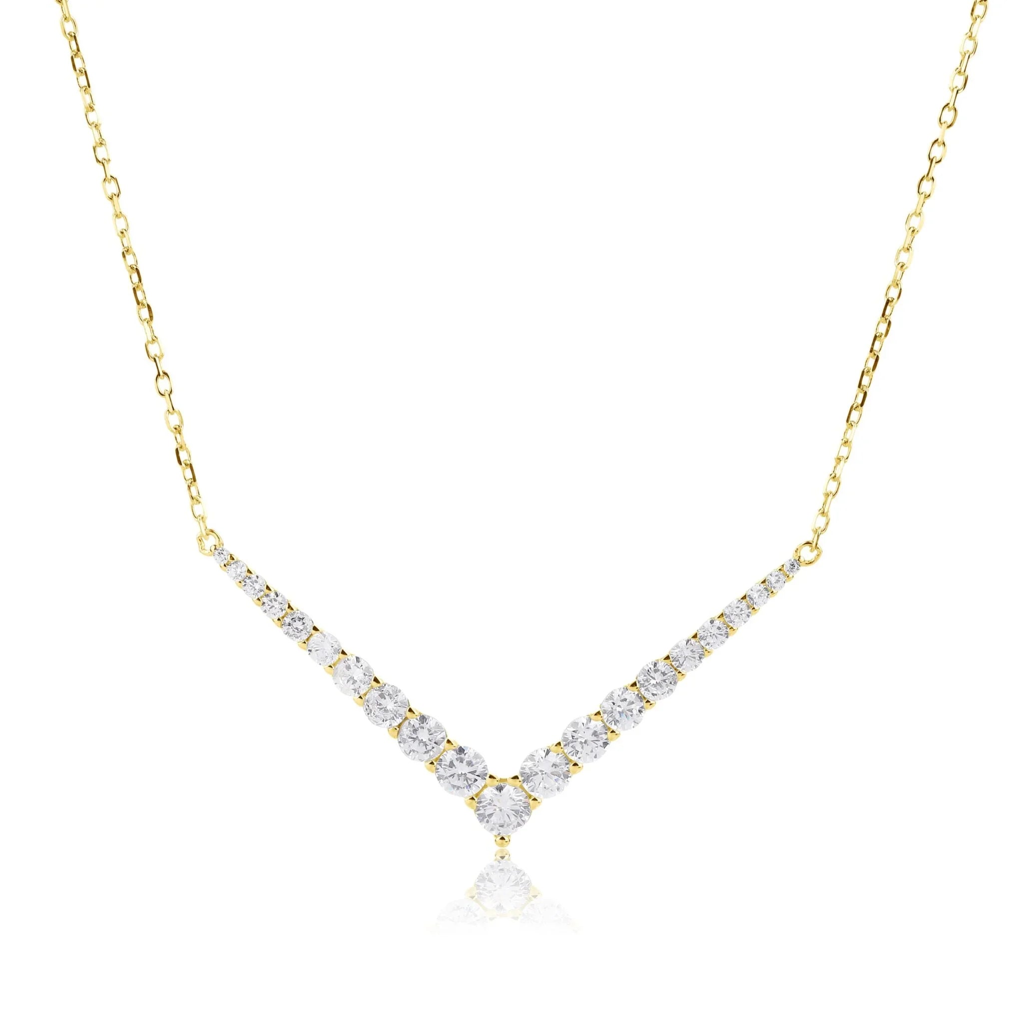 שרשרת כסף 925 משובצת זירקון – ברק ייחודי - | Kalimira Jewelry | תכשיטי כסף Kalimira | إكسسوارات فضة Kalimira