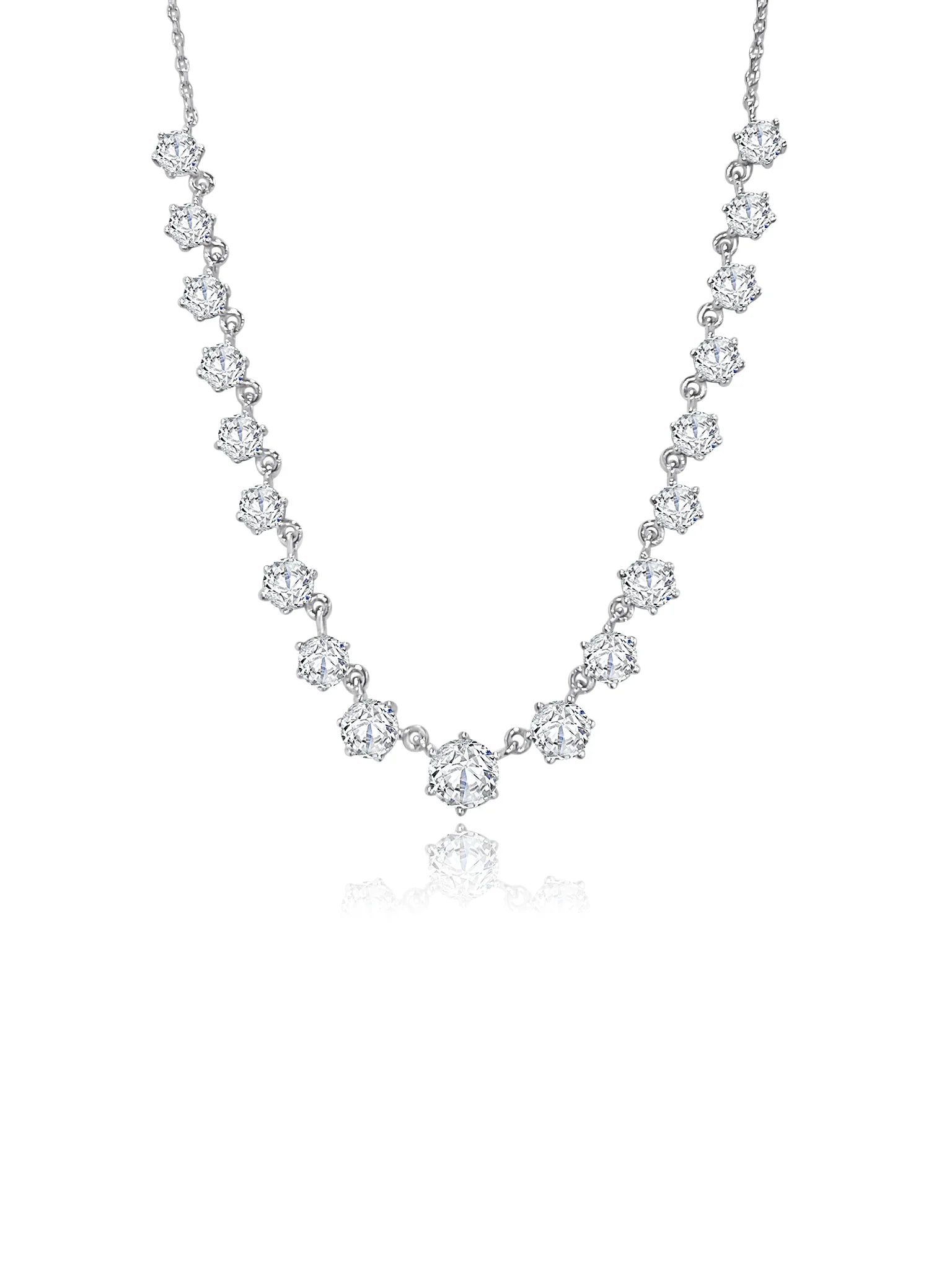 שרשרת כסף 925 משובצת זירקון – ברק ייחודי - | Kalimira Jewelry | תכשיטי כסף Kalimira | إكسسوارات فضة Kalimira