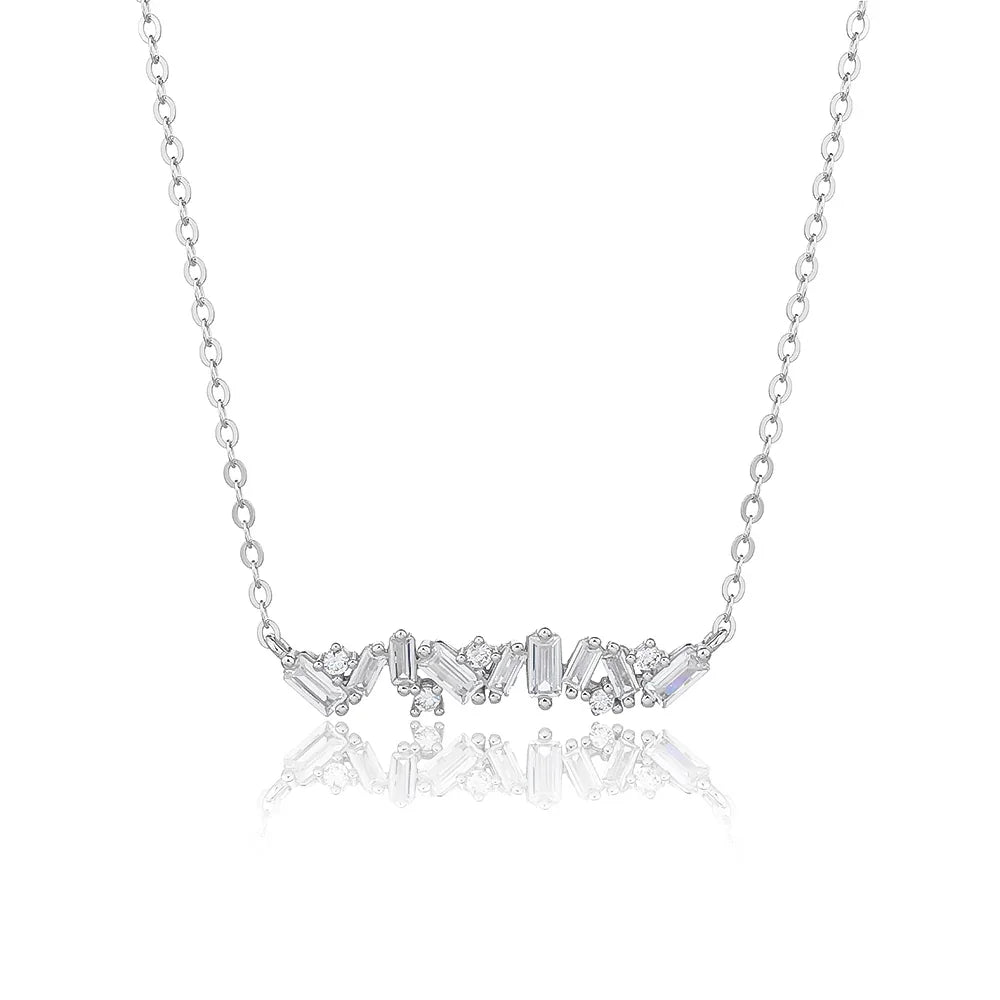 שרשרת כסף 925 משובצת זירקון – ברק ייחודי - | Kalimira Jewelry | תכשיטי כסף Kalimira | إكسسوارات فضة Kalimira