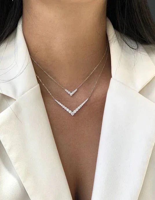 שרשרת כסף 925 משובצת זירקון – ברק ייחודי - | Kalimira Jewelry | תכשיטי כסף Kalimira | إكسسوارات فضة Kalimira