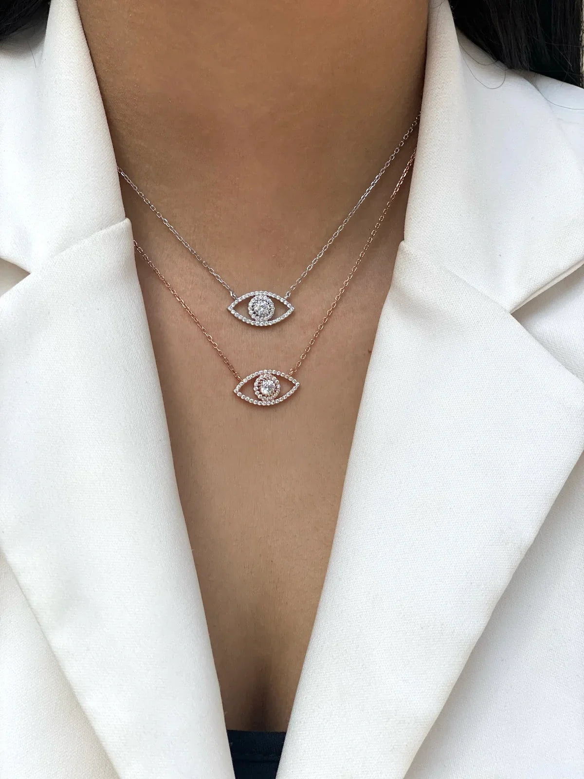 שרשרת כסף 925 משובצת זירקון – ברק ייחודי - | Kalimira Jewelry | תכשיטי כסף Kalimira | إكسسوارات فضة Kalimira