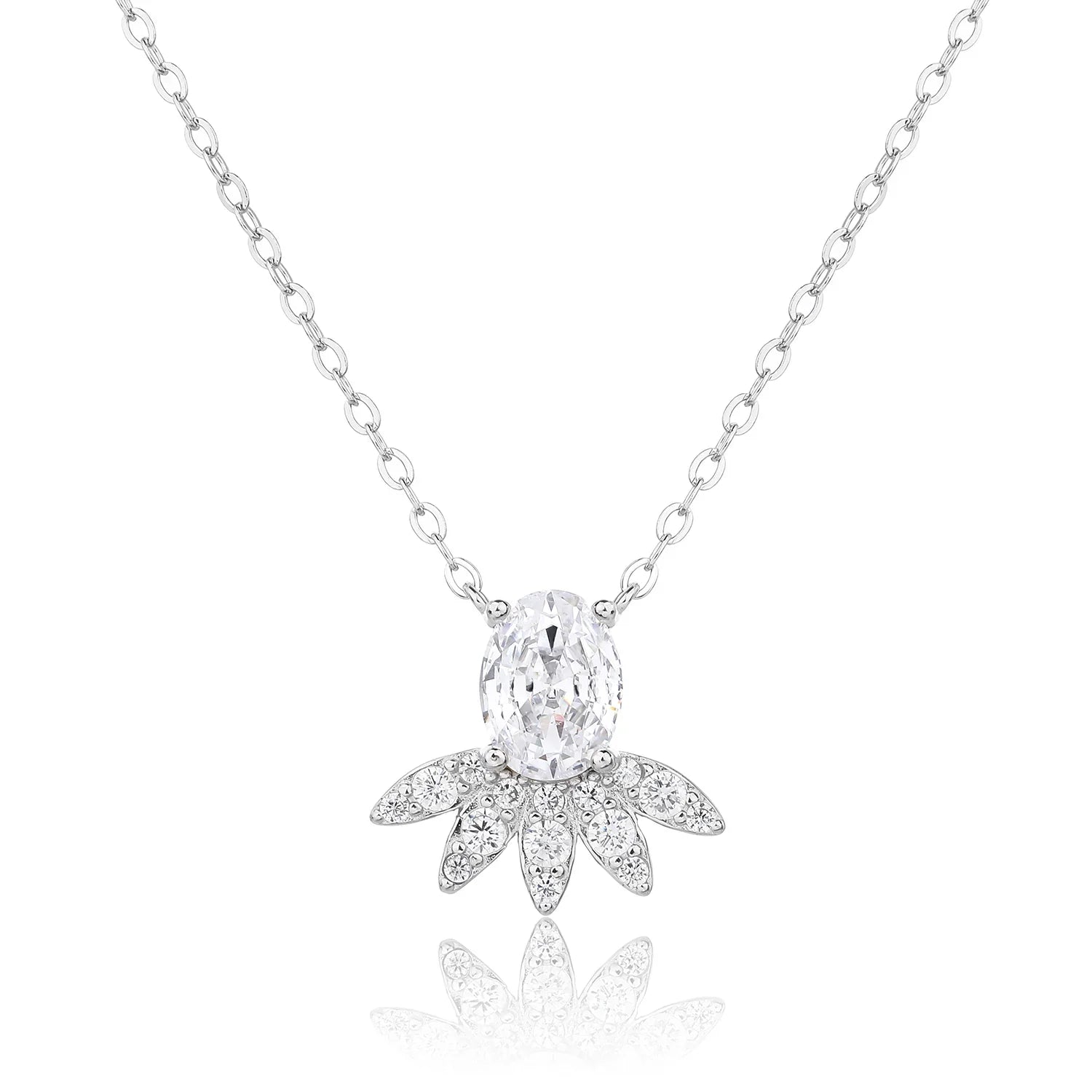 שרשרת כסף 925 משובצת זירקון – ברק ייחודי - | Kalimira Jewelry | תכשיטי כסף Kalimira | إكسسوارات فضة Kalimira