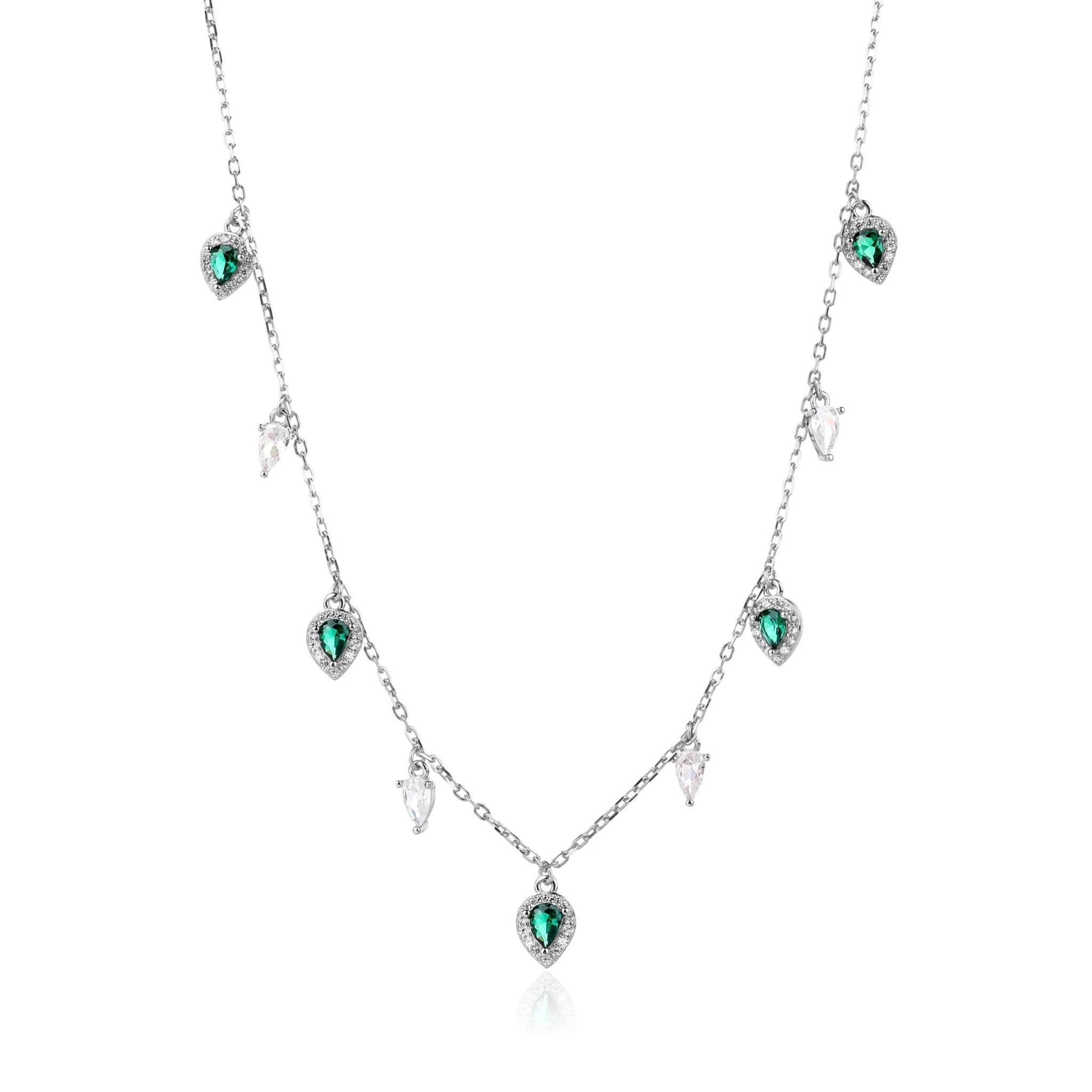 שרשרת כסף 925 משובצת זירקון – ברק ייחודי - | Kalimira Jewelry | תכשיטי כסף Kalimira | إكسسوارات فضة Kalimira