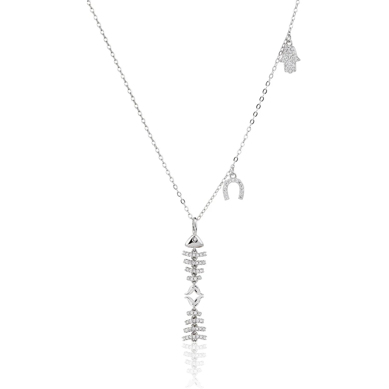 שרשרת כסף 925 משובצת זירקון – ברק ייחודי - | Kalimira Jewelry | תכשיטי כסף Kalimira | إكسسوارات فضة Kalimira