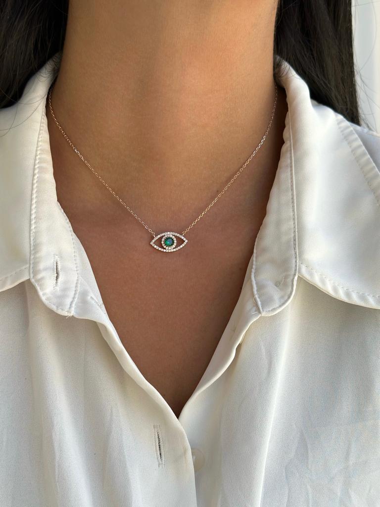 שרשרת כסף 925 משובצת זירקון – ברק ייחודי - | Kalimira Jewelry | תכשיטי כסף Kalimira | إكسسوارات فضة Kalimira