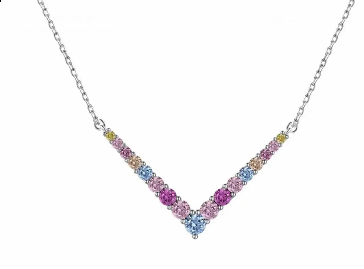 שרשרת כסף 925 משובצת זירקון – ברק ייחודי - | Kalimira Jewelry | תכשיטי כסף Kalimira | إكسسوارات فضة Kalimira