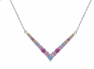 שרשרת כסף 925 משובצת זירקון – ברק ייחודי - | Kalimira Jewelry | תכשיטי כסף Kalimira | إكسسوارات فضة Kalimira