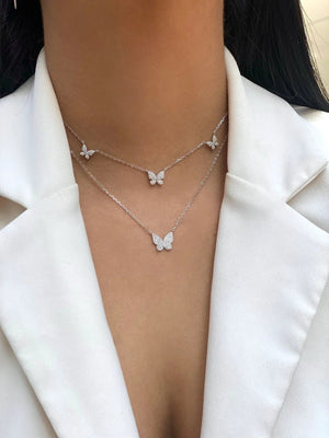 שרשרת כסף 925 משובצת זירקון – ברק ייחודי - | Kalimira Jewelry | תכשיטי כסף Kalimira | إكسسوارات فضة Kalimira