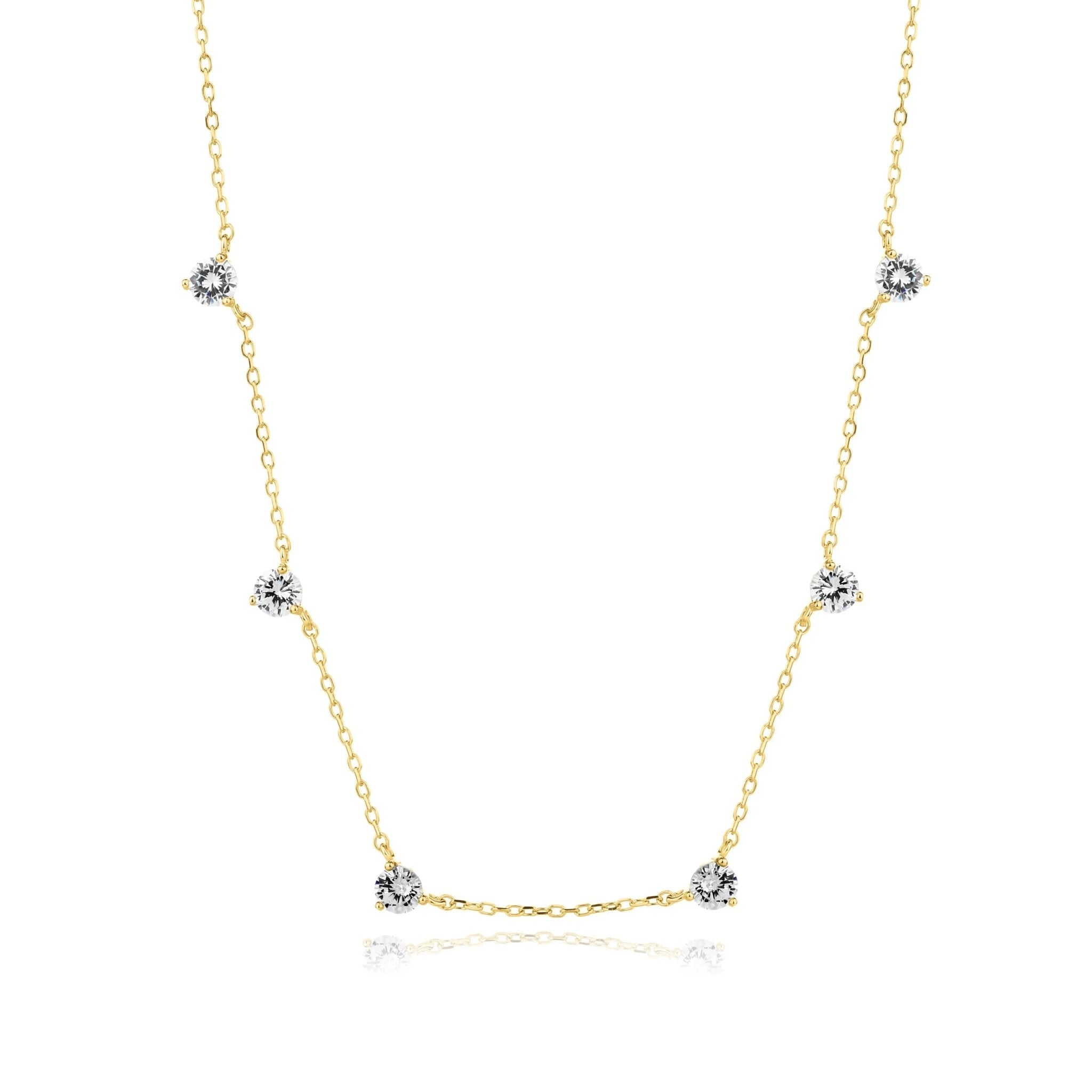 שרשרת כסף 925 משובצת זירקון – ברק ייחודי - | Kalimira Jewelry | תכשיטי כסף Kalimira | إكسسوارات فضة Kalimira