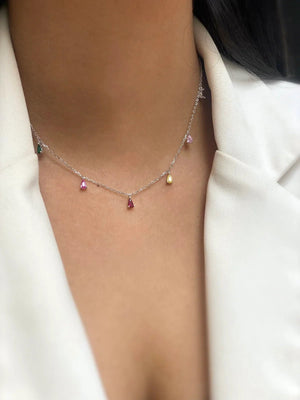 שרשרת צ׳וקר כסף 925 – עיצוב טרנדי צעיר - | Kalimira Jewelry | תכשיטי כסף Kalimira | إكسسوارات فضة Kalimira