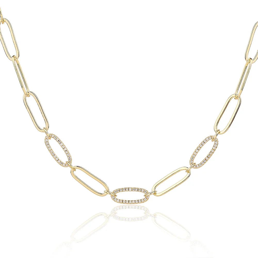 שרשרת חוליות כסף 925 – עיצוב מודרני ואלגנטי - | Kalimira Jewelry | תכשיטי כסף Kalimira | إكسسوارات فضة Kalimira